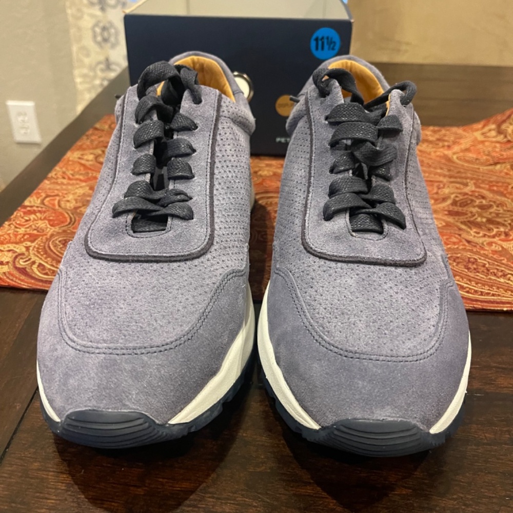 Peter Millar Men's Size 11.5M Navy Wayfare Runner MSRP $250 - Picture 2 of 8